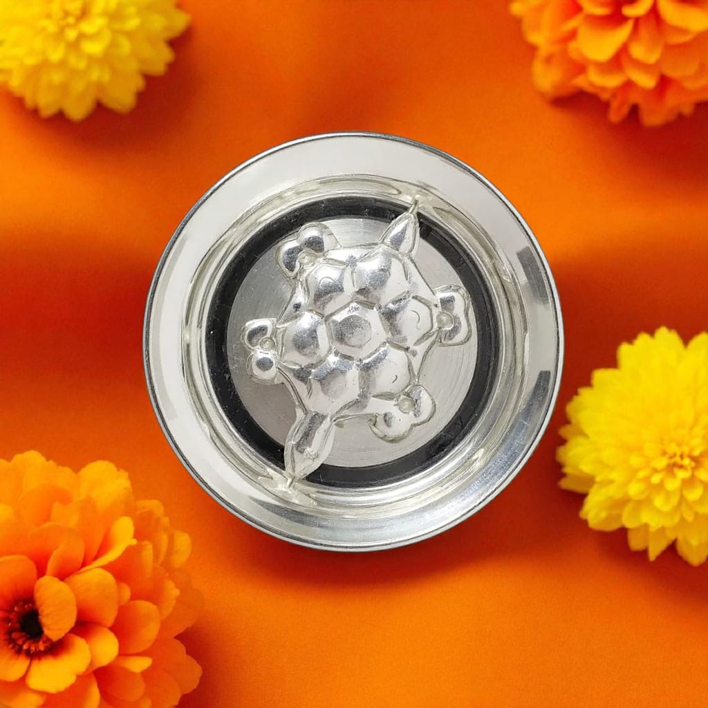 Silver Tortoise With Plate