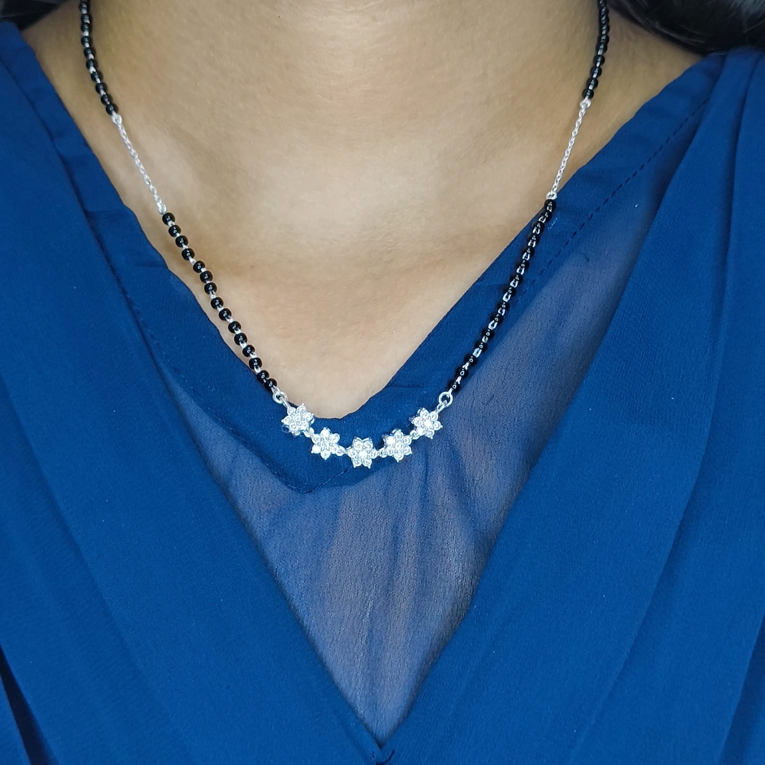 Five Star Silver Mangalsutra