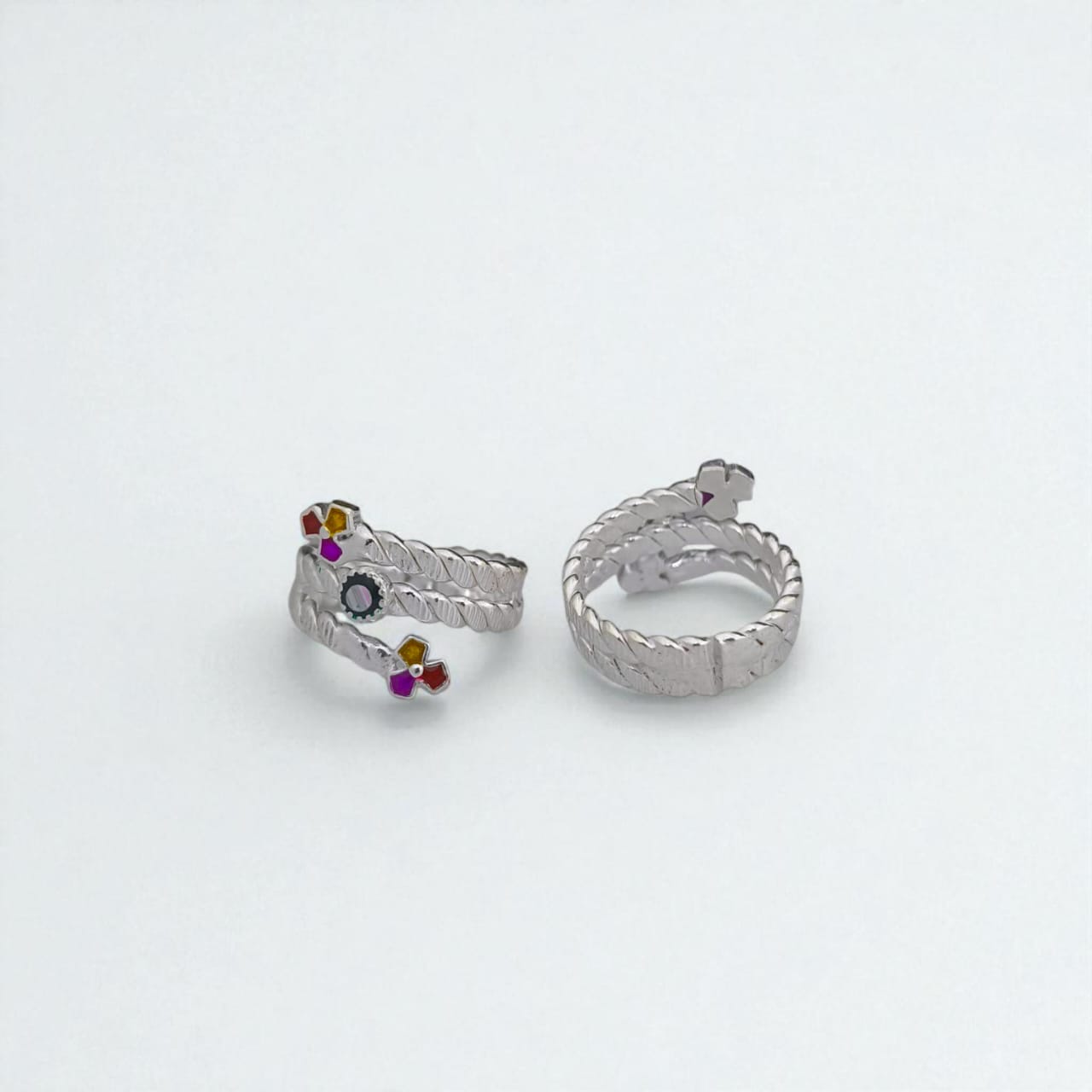Silver Fancy Toe Ring