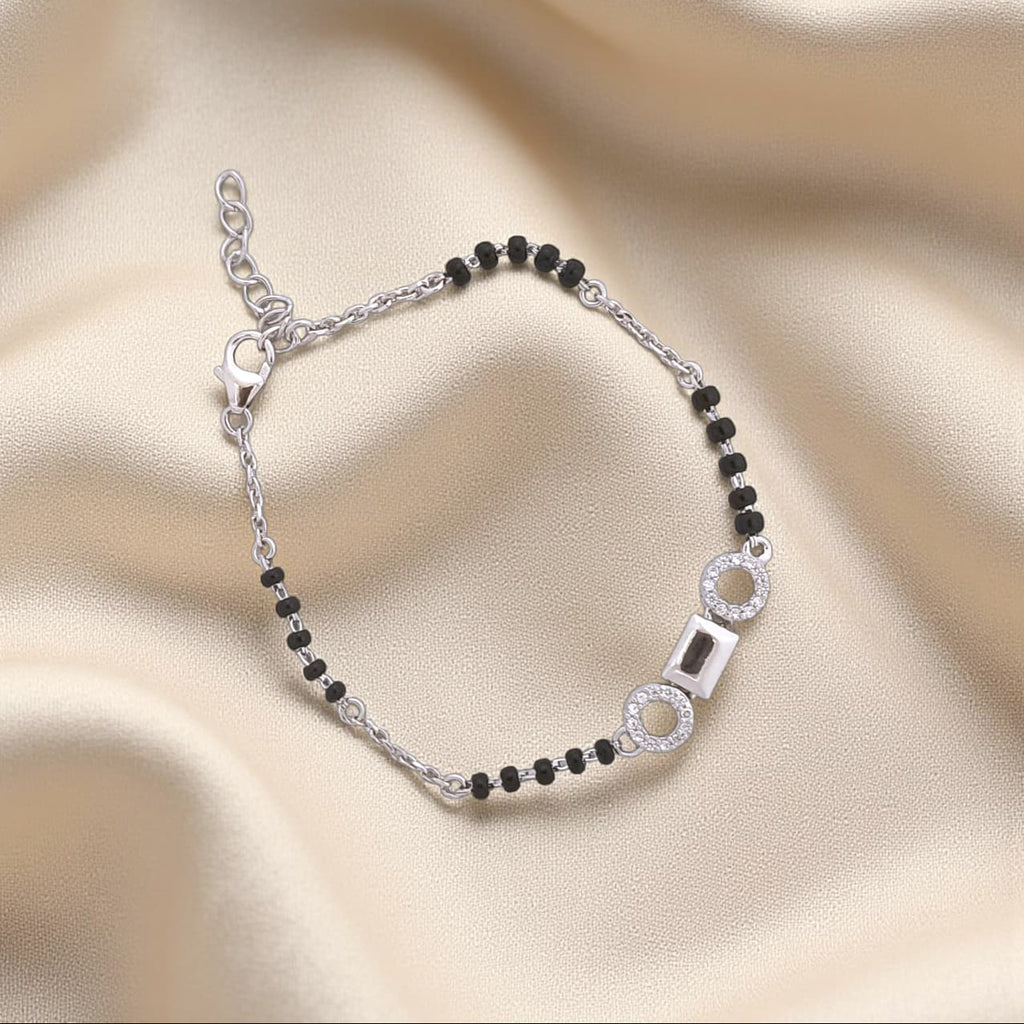 Geometric Adjustable Hand Mangalsutra/ Bracelet - 925 Silver