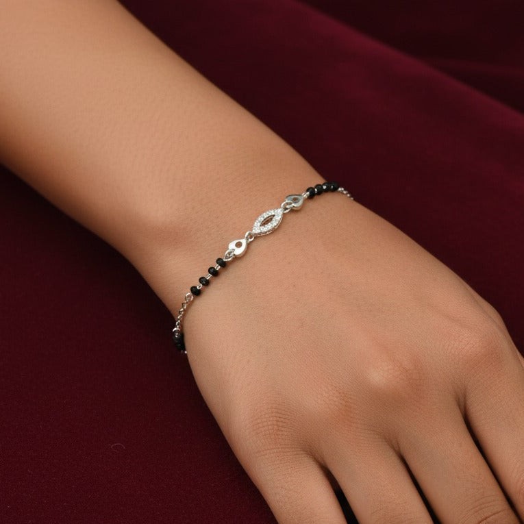 Pearl Hand Mangalsutra/Bracelet - 925 Silver