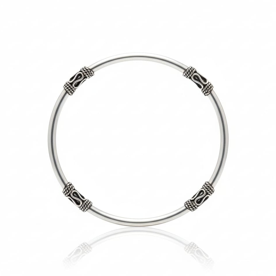 Oxodised Silver Bangle/Bracelet for Women-925