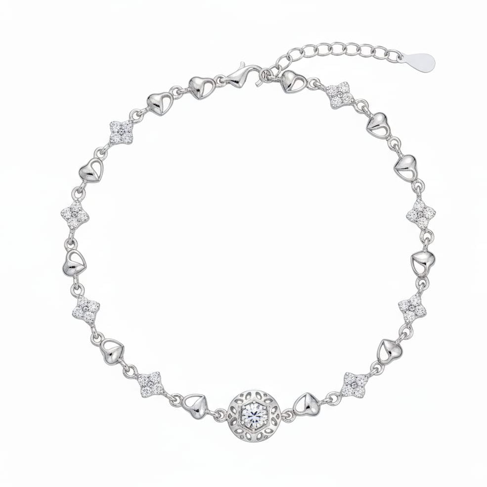 Floral Sprinkle Bracelet for  women-925 Silver