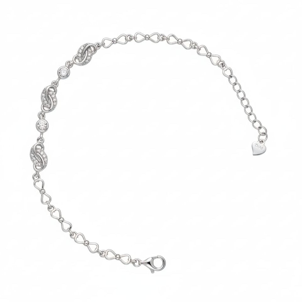 Abstract fancy bracelet for Women-925 Silver