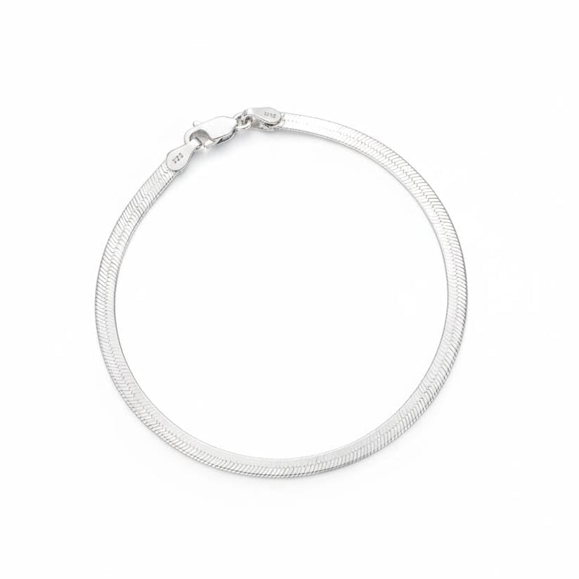 Fancy Plain  Bracelet  for women- 925 Silver