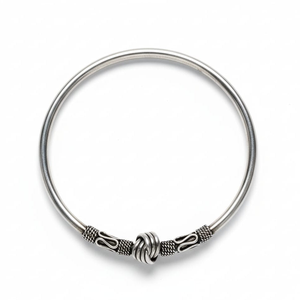 Oxidised Adjustable Bracelet/Bangle for women - 925 Silver