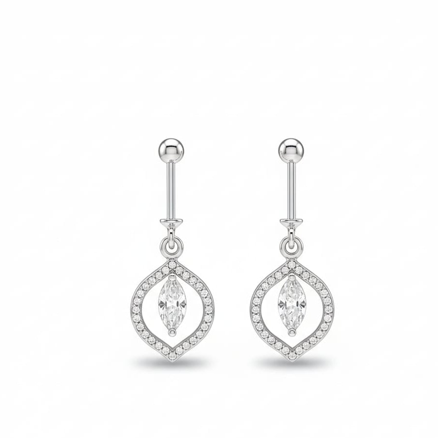 Luna round helix bugdi Earring pair -925 Silver