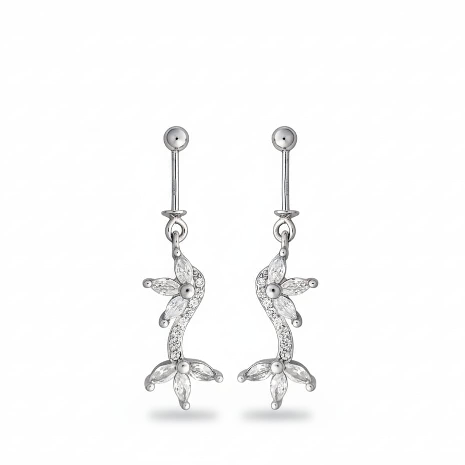 Silver Fancy Bugadi Earrings pair-925 Silver