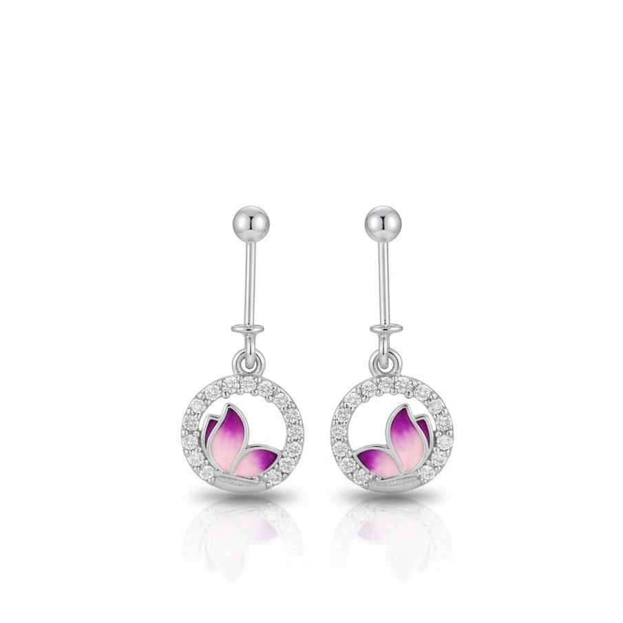 Silver Ball Bugadi Earrings pair