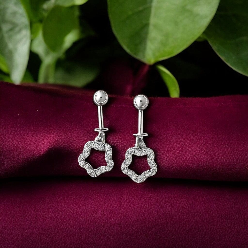 Silver Star Bugadi Earrings pair