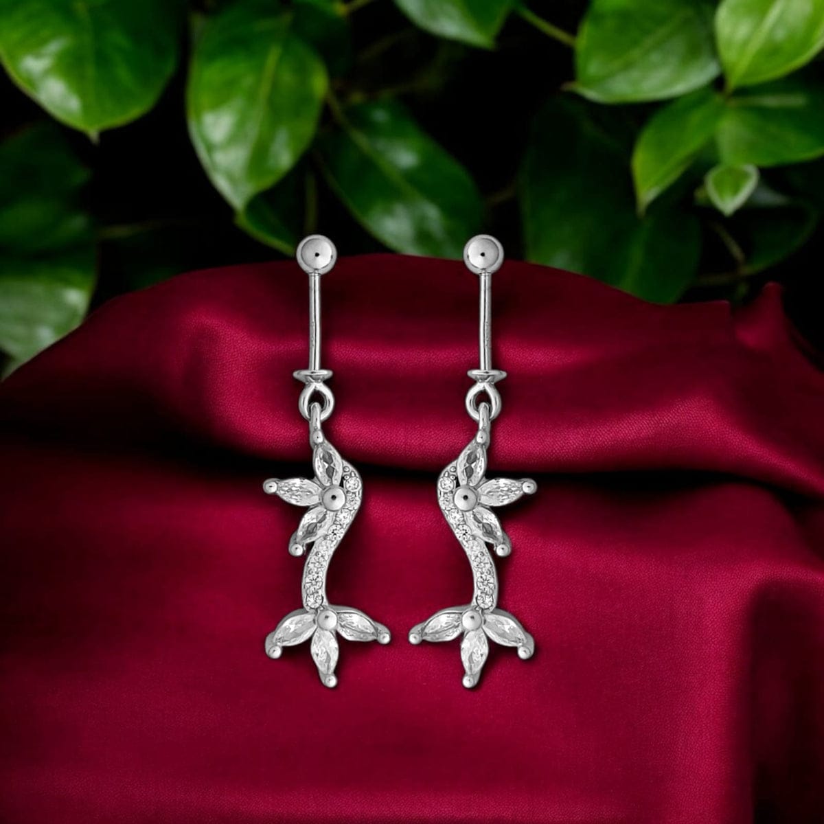 Silver Fancy Bugadi Earrings pair-925 Silver