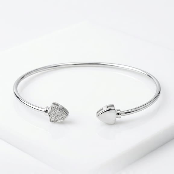 ARRow flexible Silver Bracelet/Bangle for Women