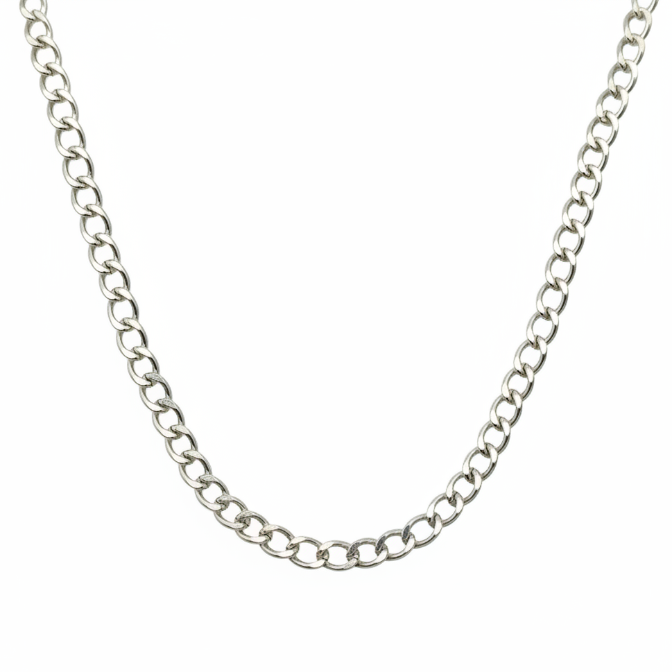 Silver curab chain for men-925 Silver