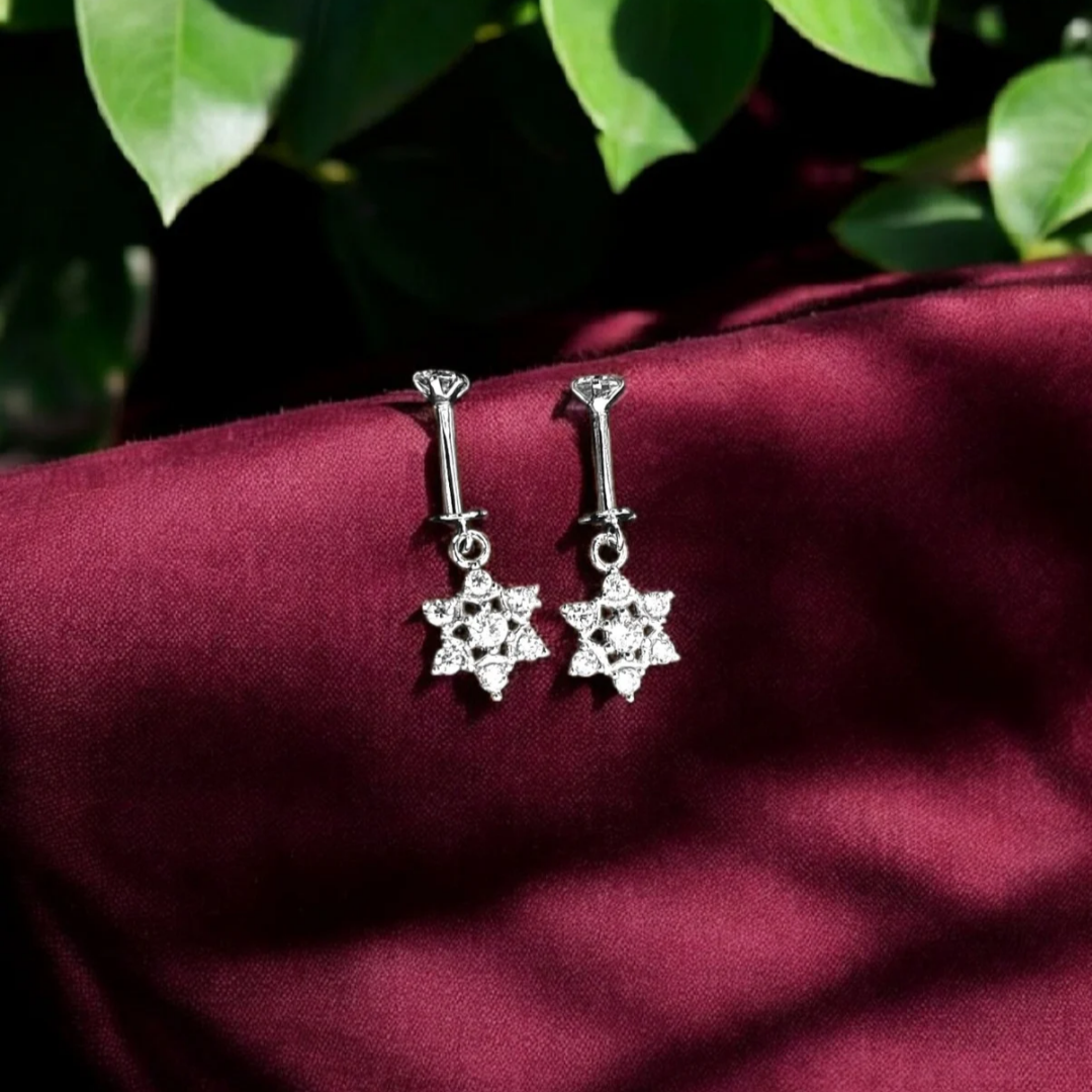 Silver Bugadi Earrings pair