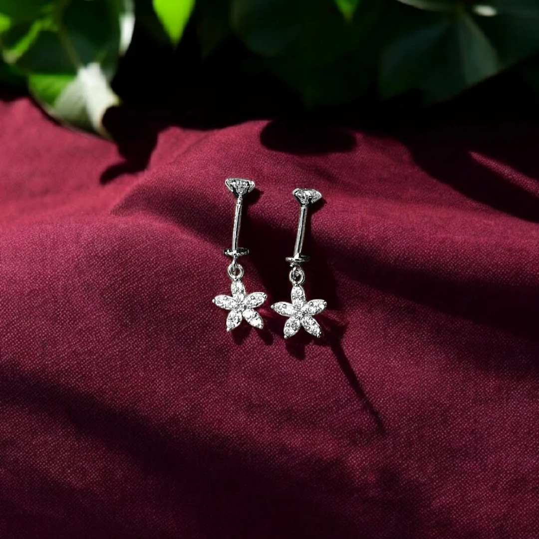 Silver Bugadi Earrings pair